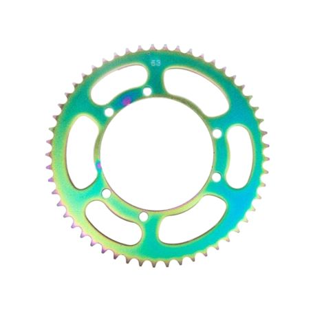Couronne acier 420 - 53 dents Sherco Titane Bleu