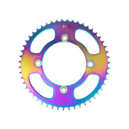 Couronne acier 420 - 51 dents Beta RR 50cc Titane bleue