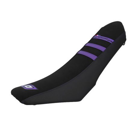 Funda de asiento Mecaboite Doppler adaptable Rieju MRT a partir de 2009 – Negro / Lila