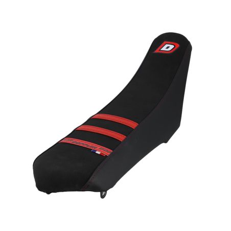 Funda de asiento Mecaboite Doppler adaptable Rieju MRT a partir de 2009 – Negro / Rojo