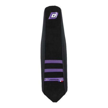 Housse de selle Mecaboite Doppler adaptable Sherco SM-R après 2013 – Noir / Violet