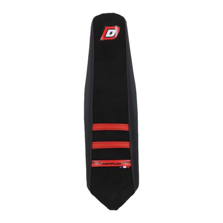 Funda de asiento Mecaboite Doppler adaptable Beta RR Factory / RR Motard Track 2005 a 2010 – Negro / Rojo