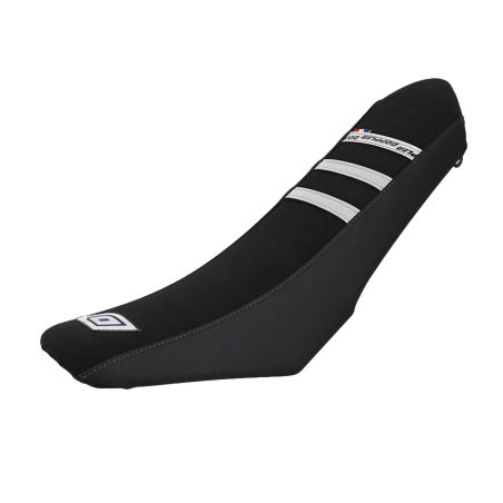 Funda de asiento Mecaboite Doppler adaptable Beta RR Factory / RR Motard Track a partir de 2011 – Negro / Blanco