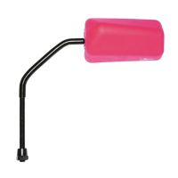 Espejo retrovisor F1 Rubber Rosa Fluorescente Mate Reversible