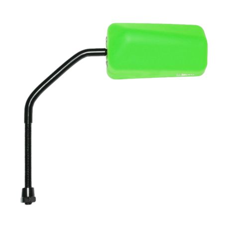 Espejo retrovisor F1 Rubber Verde Fluorescente Mate Reversible