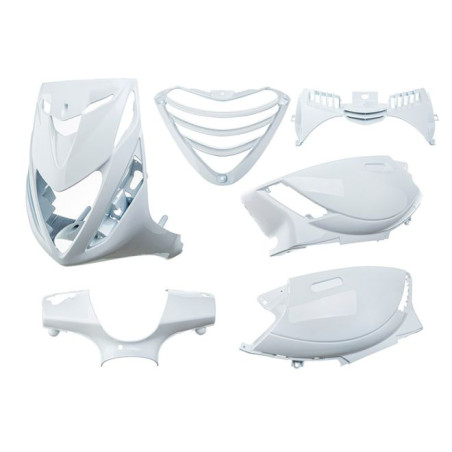 Kit Carenado Piaggio ZIP SP2 50cc 2T AC et LC / 4T LC - BLANCO 6 piezas