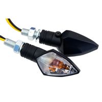 Clignotants Watts Rubis Noir Transparent – Homologués (Paire)