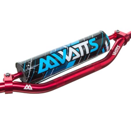 Guidon WATTS avec barre 22mm Rouge mousse WATTS