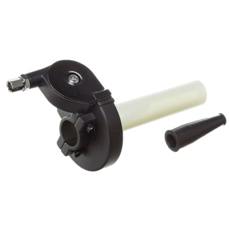 Puño de gas tipo cross de tiro rápido Watts Alu Negro
