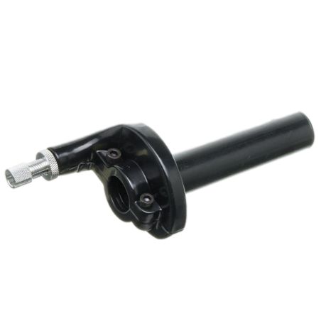 Puño de gas de tiro rápido Watts aluminio negro Ø22 / Ø28 mm