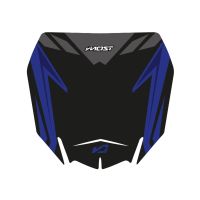 Kit de adhesivos para placa portafaro Most Yamaha 450 YZF 2018-2022 - Negro/ Azul