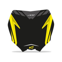 Kit de adhesivos para placa portafaro Most Yamaha 125 YZ 2006 a 2014 - Negro/Amarillo