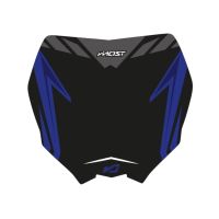 Kit de adhesivos para placa portafaro Most Yamaha 125 YZ 2006 a 2014 - Negro /Azul