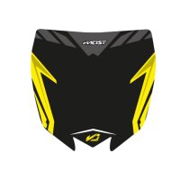 Kit déco de plaque phare Most Yamaha 450 YZF 2010 à 2017-Noir/Jaune