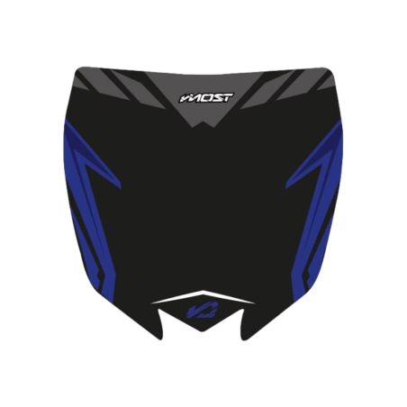 Kit déco de plaque phare Most Yamaha 450 YZF 2010 à 2017-Noir / Bleu