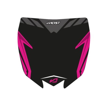 Kit de adhesivos para placa portafaro Most Yamaha 450 YZF 2010-2017 - Negro/Rosa