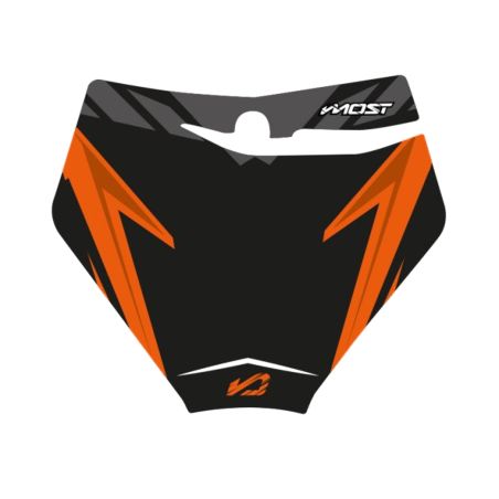 Kit de adhesivos placa portafaro Most KTM 125 SX 2019-2022 - Negro/Naranja