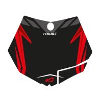 Kit de adhesivos placa portafaro Most KTM 125 SX 2007 a 2012 - Negro /Rojo