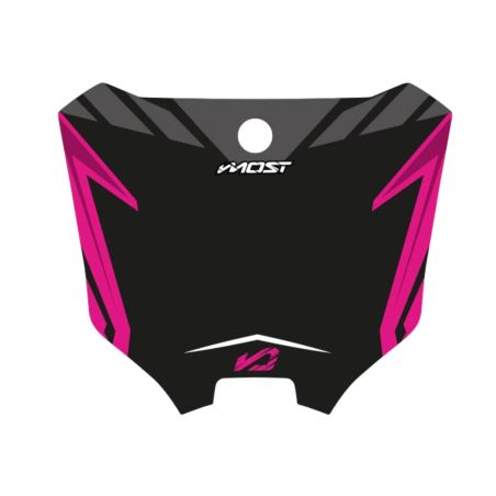 Kit de adhesivos placa portafaro Most Honda CRF 450 2020-2021 - Negro /Rosa
