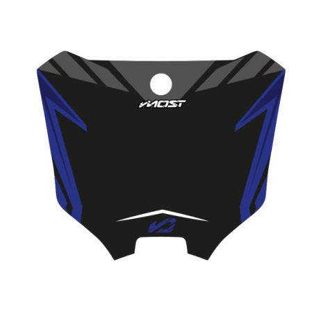 Kit de adhesivos placa portafaro Most Honda CRF 450 2020-2021 - Negro/ Azul