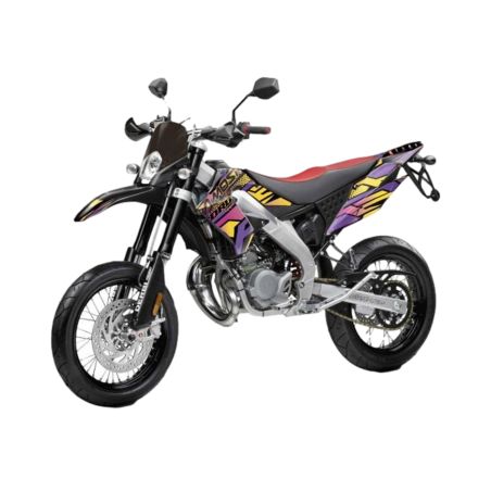 Kit de adhesivos Most cromado mate Derbi Senda DRD Pro 50cc 2005-2011 – Violeta naranja