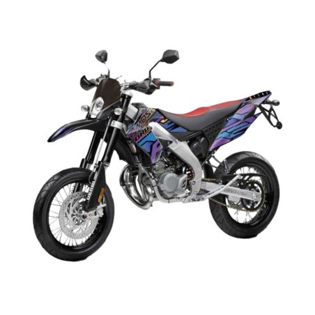 Kit de adhesivos Most cromado mate Derbi Senda DRD Pro 50cc 2005-2011 – Violeta azul