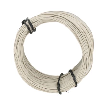 Cable eléctrico blanco – conductor simple 1 mm² (12/10) por metro