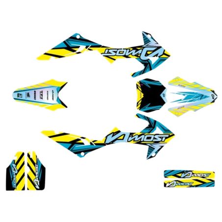 Kit decoración Most V2 Rieju MRT a partir de 2022 – Azul/Amarillo/Cromo