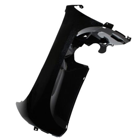 Tablier avant droit adaptable MBK Ovetto/ Yamaha Neos après 2008 Noir brillant