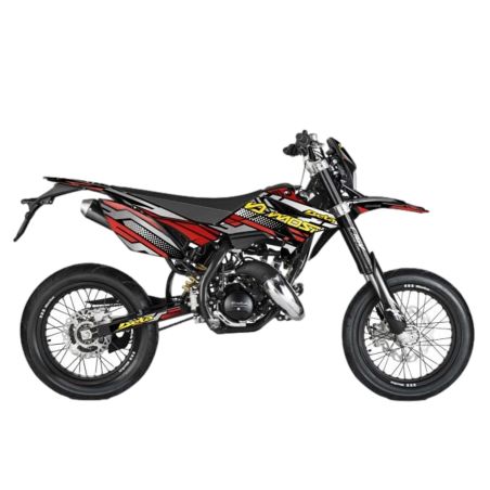 Kit déco Most chromé mat Beta RR 2012 à 2020 Rouge gris jaune