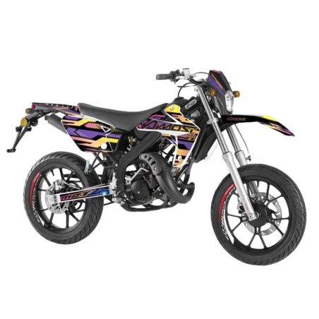 Kit déco Most chromé mat Rieju MRT 2009 à 2021 Violet et orange