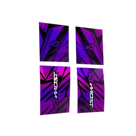 Kit de decoración horquilla invertida Most holográfico violeta