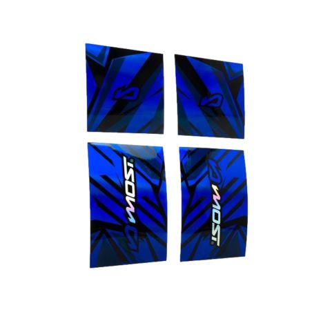 Kit déco fourche inversée Most holographique bleu