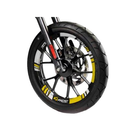 Kit déco jantes moto Most Jaune
