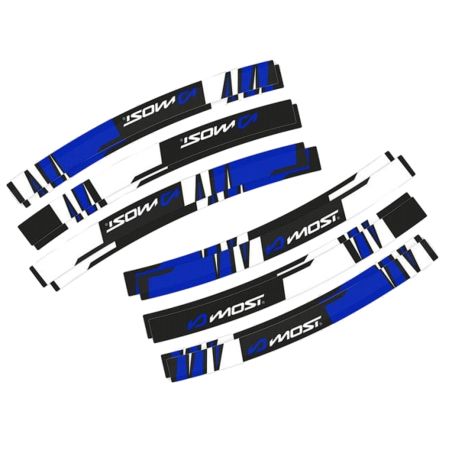 Kit déco jantes moto Most Bleu