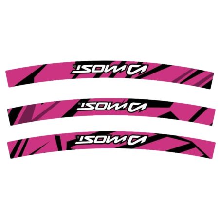 Kit de decoración llantas Most holográfico rosa