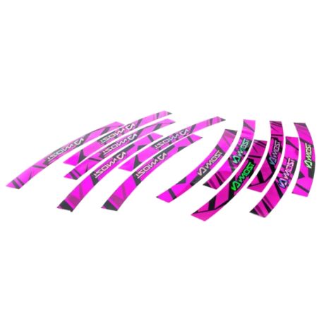 Kit déco jante Most holographique rose