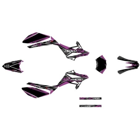 Kit déco Most V2 Beta 50 après 2012 violet pailleté et chromé