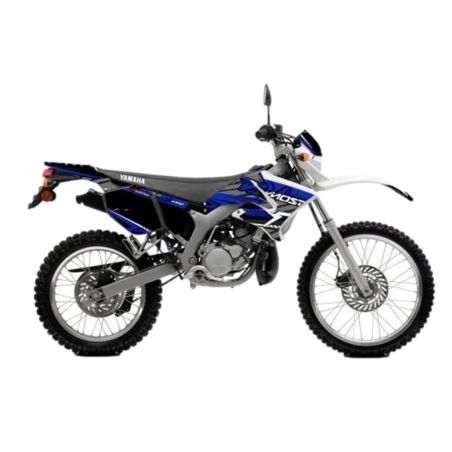 Kit déco Most V2 Yamaha DT bleu pailleté et chromé