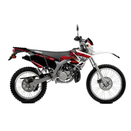 Kit déco Most V2 Yamaha DT Rouge pailleté et chromé