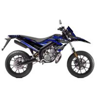 Kit de decoración Most V2 Derbi Senda / Gilera después de 2018 azul con purpurina y cromado