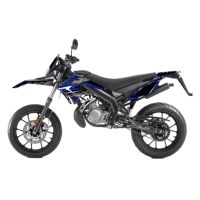 Kit déco Most V2 Derbi Senda 2011 à 2017 Bleu pailleté et chromé
