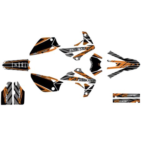 Kit déco Most V2 Rieju MRT Orange pailleté et chromé
