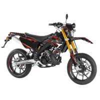 Kit déco Most V2 Rieju MRT Rouge pailleté et chromé