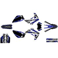Kit déco Most V2 Rieju MRT Bleu pailleté et chromé