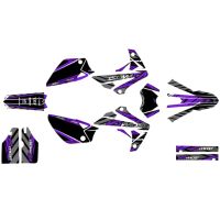 Kit déco Most V2 Rieju MRT violet pailleté et chromé