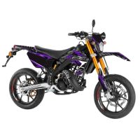 Kit déco Most V2 Rieju MRT violet pailleté et chromé