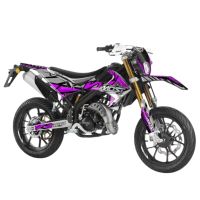 Kit déco Most V2 Rieju MRT à partir de 2022 violet pailleté et chromé