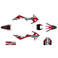 Kit déco Most V2 Rieju MRT à partir de 2022 rouge pailleté et chromé