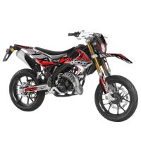 Kit déco Most V2 Rieju MRT à partir de 2022 rouge pailleté et chromé